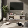 VASAGLE TV-Schrank, Fernsehtisch Wohnzimmer, geriffeltes Produktbild-Vorschau 1