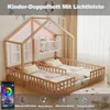 Merax Kinderbett mit Lattenrost aus Holz 90x200cm, Produktbild-Vorschau 3
