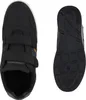 A top-down view of a pair of black sneakers, one shown from the top and the other from the sole. Produktbild-Vorschau