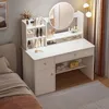 Toaletní Stolek Se Zrcadlem Se Zásuvkami Bílý Make-Up Náhled obrázku produktu 4