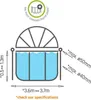 EXIT Pool Sonnensegel ø360cm - universal Produktbild-Vorschau 2