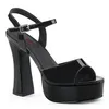DOLLY-09 Damen Sandale von DemoniaCult, Schwarz Lack , EU Produktbild-Vorschau 2