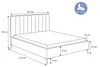 DomoHome Elegantes Polsterbett Mona SLIM III in Produktbild-Vorschau 7