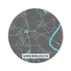 MuchoWow® Mauspad Mousepad Meerbusch - Stadtplan - Blau - Produktbild-Vorschau 1