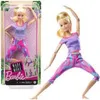 Barbie Made to Move Puppe (blond) im lila Yoga Outfit Produktbild-Vorschau 7