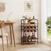 iropro casier à vin 4 étages petit casier à bouteilles pour Voir les images du produit 3