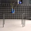 sweeek - Gartentisch aus Stahl für 4 Personen - Anthrazit Produktbild-Vorschau 3