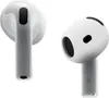 Two white wireless earbuds are shown against a white background. Voir les images du produit