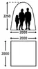 Aufblasbares Zelt – KAMPA – AIR Shelter 200 – 2 x 2 m – Produktbild-Vorschau 2