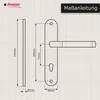 DOMINO Türgriff 72 Drückergarnitur PZ - Profilzylinder Set Produktbild-Vorschau 3