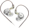 A pair of transparent in-ear monitor headphones with a braided cable, shown against a white background. Produktbild-Vorschau