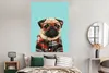 MuchoWow® Poster Hund - Hipster - Brille - Bluse 120x160 cm Produktbild-Vorschau 4
