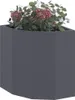 vidaXL Eckpflanzer Anthrazit 30 x 30 x 35 cm Stahl Produktbild-Vorschau 2