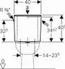 GEBERIT AP128 Aufputztank - Doppelknopfspülung, seitliche Produktbild-Vorschau 3