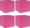 vidaXL Úložné boxy 4 ks. Růžové 32x32x32 cm Látkové Náhled obrázku produktu 5
