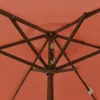 vidaXL Sonnenschirm mit Holzmast Terrakotta 196x231 cm Produktbild-Vorschau 6