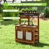 Cucina di fango COSTWAY, cucina per bambini con 2 pentole, Anteprima dell’immagine prodotto 3