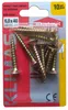 Tvrzené vruty do dřeva 6x40mm 10ks PZ3 zlaté Náhled obrázku produktu 1