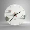 Wanduhr - Rund - Glasuhr - Symbol Kugel Würfel - 30x30cm - Produktbild-Vorschau 3