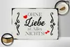 Holzschild Spruch 30x20cm ohne Liebe ist Alles nichts Herz Produktbild-Vorschau 2