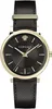 Versace VE5A00320 V-Circle schwarz gold Leder Herren Uhr Produktbild-Vorschau 1