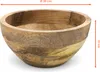 3.08 Bol rond décoratif en bois de manguier - Ø 20 cm Voir les images du produit 2