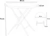 Table pliante de jardin et de camping 80cm Arthur 80 Voir les images du produit 4