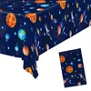 Tischdecke Geburtstag Astronauten Motiv Wasserdicht Plastik Produktbild-Vorschau 9