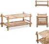 Bamboe schoenenrek, schoenenopslag, 2 etages - Productafbeelding-voorbeeld 1