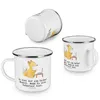 Mr. & Mrs. Panda Emaille Tasse Redakteur Herz - Weiß - Produktbild-Vorschau 4