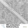 Bettwäsche 200x200 cm. 3 teilig Set. grau/weiß 100% Produktbild-Vorschau 5