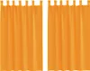 Voálové závesy so slučkami, 2 ks, oranžové, 140x175 cm Náhľad obrázku produktu 1