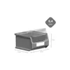 SuperSparSet 48x Graue Sichtlagerbox 1.0 mit Abdeckung | Produktbild-Vorschau 3