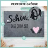 WELLMODA® Fußmatte I Schön, dass du da bist I waschbar & Produktbild-Vorschau 2