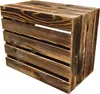 Holzkiste 50x40x30cm Geflammt Boden Lang Produktbild-Vorschau 3