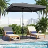 Ombrellone da balcone COSTWAY 210x130 cm, ombrellone Anteprima dell’immagine prodotto 2