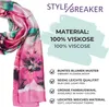 styleBREAKER Damen Schal mit buntem Blumen Muster im Produktbild-Vorschau 5