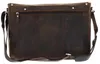 LEONHARD HEYDEN Pelle borsa a tracolla laptop bag con Anteprima dell’immagine prodotto 3