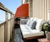 Sichtschutz Fächer 115 x 115 cm EASY MOUNT Rotorange Produktbild-Vorschau 10
