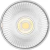 A close-up, top-down view of an LED light bulb. Produktbild-Vorschau