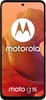 A marketing image for a Motorola moto g15 smartphone, featuring the brand logo and product name against an abstract orange and red background. Náhľad obrázku produktu
