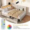 Postel INONEFT, 140x190 cm, čalouněná, s LED osvětlením a Náhled obrázku produktu 4