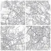 Bilder auf glas - Einteilig - Stadt Karte Berlin - 30x30cm Produktbild-Vorschau 8