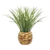 Kunstgras in geflochtenem Topf - H48 -5 cm - Atmosphera Produktbild-Vorschau 1