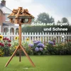 Toboli krmítko pro ptáky 115 cm se stojanem, dřevěná ptačí Náhled obrázku produktu 11