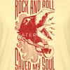 Spreadshirt Rock And Roll Saved My Soul Retro Tattoo Style Produktbild-Vorschau 2