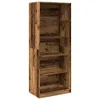 Kleiderschrank Altholz-Optik 80x50x200 cm Holzwerkstoff Produktbild-Vorschau 1