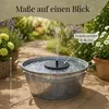 Solar Brunnen Set inkl. Akku - 50 cm Metall-Schale Produktbild-Vorschau 2