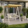 Mucola Hollywood altalena a 3 posti con tetto per giardino Anteprima dell’immagine prodotto 9