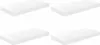 vidaXL Schweberegale 4 Stk. Hochglanz-Weiß 50x23x3,8 cm MDF Produktbild-Vorschau 1